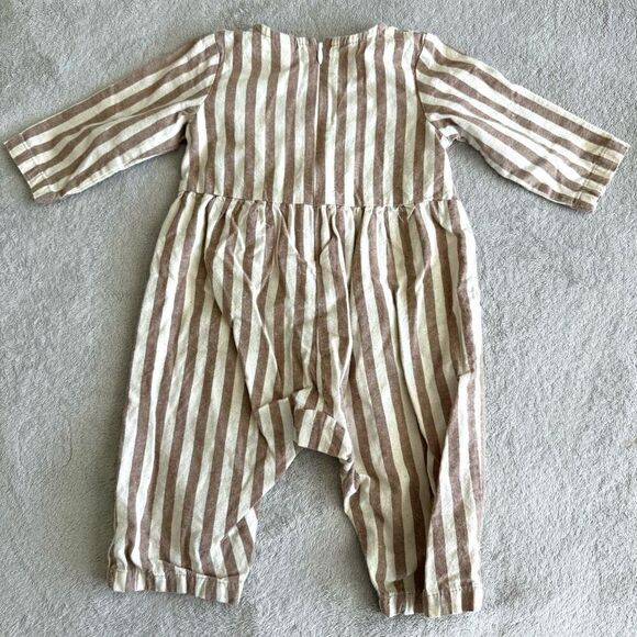 NWOT Pat Pat Baby Girl Striped One Piece Jumpsuit Outfit - Picture 6 of 6